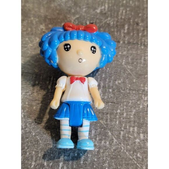 Blue hair sailor girl bow doll toy figure - Picture 1 of 5